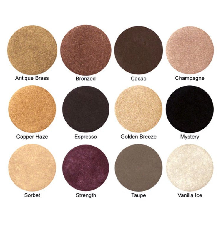 Mineral Goddess Pressed Eyeshadow Trio Palette - choose your shades