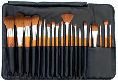 Kylie's Luxury 20pc Professional Brush Roll Set - Kylies Professional Makeup