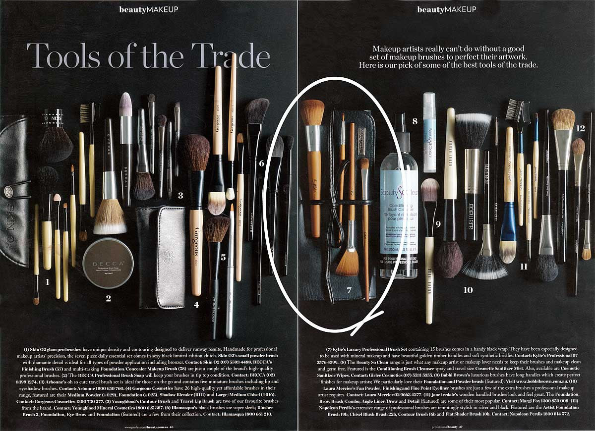 Kylies Professional Luxury Brushes Magazine Features