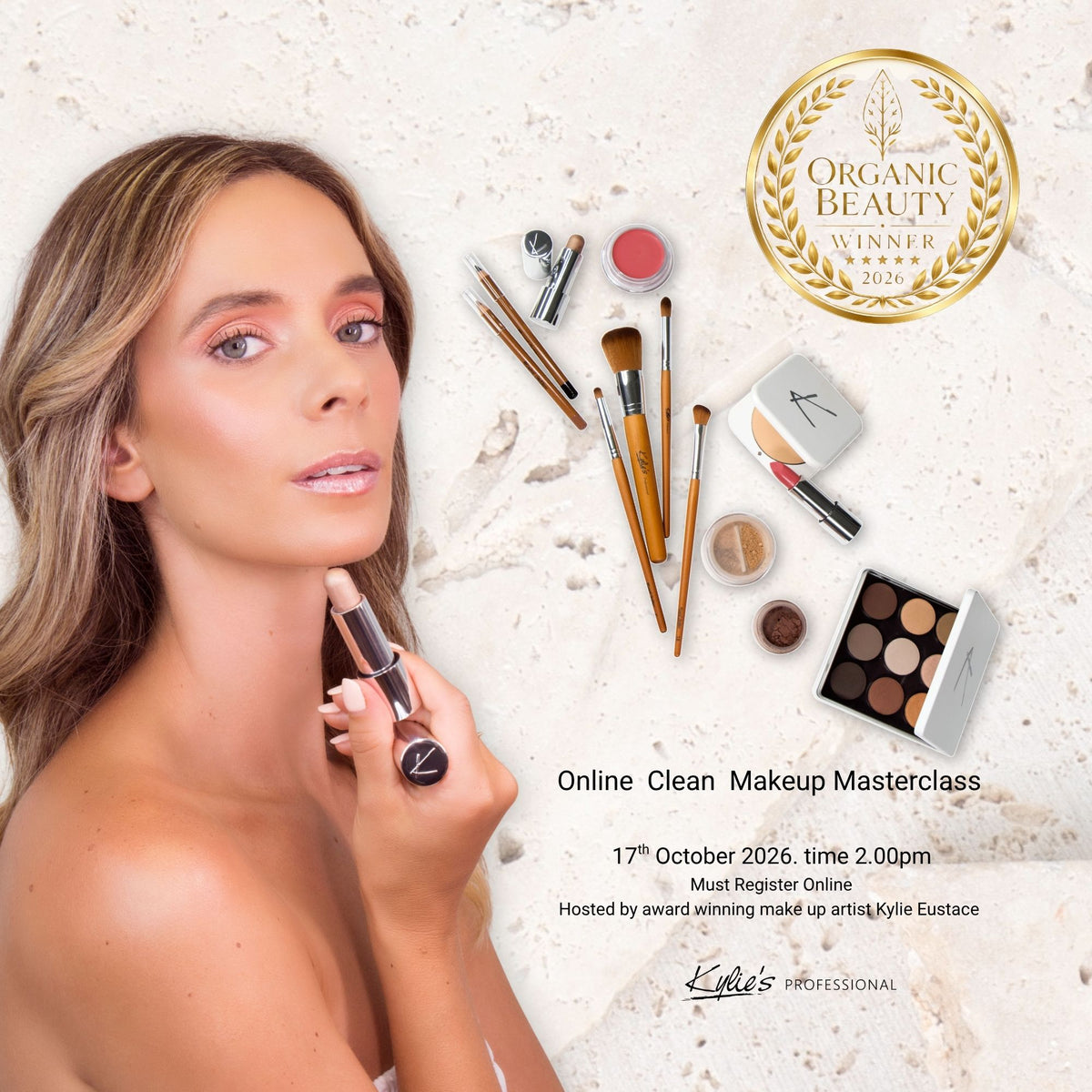 Online makeup Master class - 17th October 2026 2.00pm