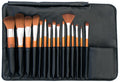 Kylie's Luxury 15pc Professional Brush Roll Set - Kylies Professional Makeup