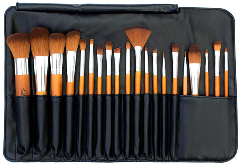 Kylie's Luxury 20pc Professional Brush Roll Set - Kylies Professional Makeup